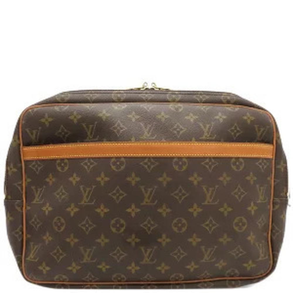 Louis Vuitton Reporter Shoulder Bag Monogram Canvas Brown Crossbody
